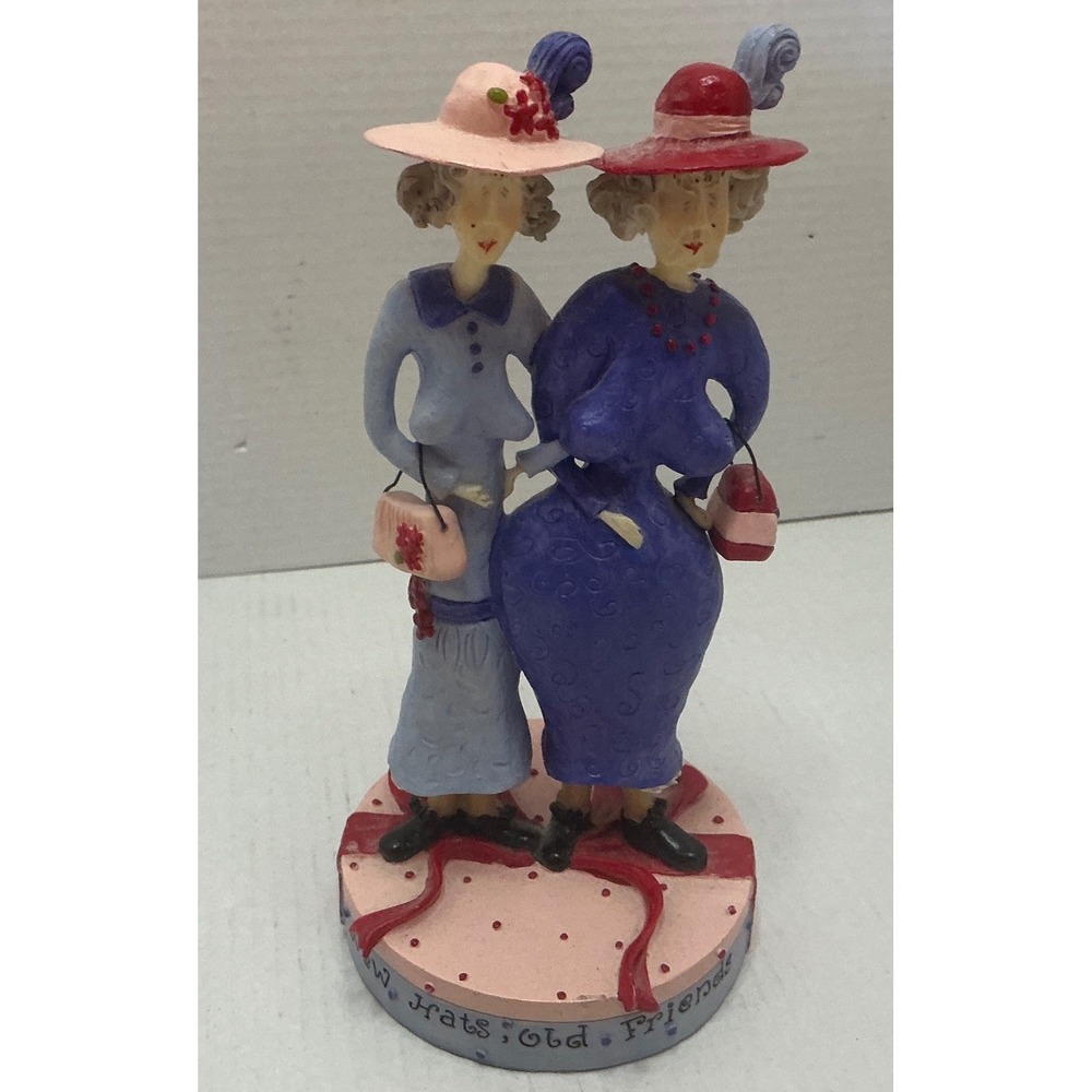 Sandy Gervais Vintage Figurine Old Hats Old Friends Ladies Decor 7.5in